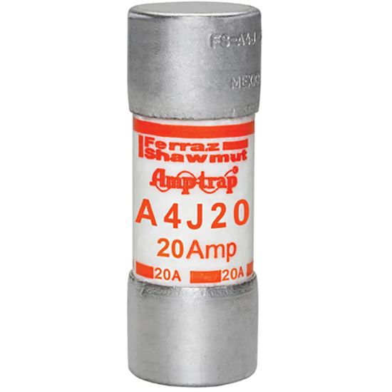 A4J20,Fuse A4J, Class J ,Fast-Acting ,600VAC ,300VDC ,20A,MERSEN,FERRAZ SHAWMUT