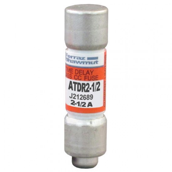 J212689,ATDR2-1/2,Fuse ATDR , Class CC , Time-Delay, 600VAC ,300VDC, 2.5A,MERSEN,FERRAZ SHAWMUT