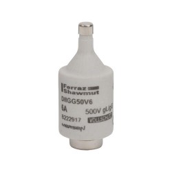 B222917,DIIGG50V6,DII-FUSE 500V 6A GL-GG,DIAZED,DIN D ,Fuse-link ,gG, Size DII ,500VAC, 6A,MERSEN,FERRAZ SHAWMUT