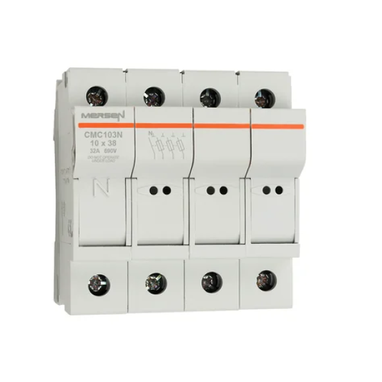 Y1062690 ,CMC103N,Fuse Holder, Modulostar, Size 10x38, IEC, 690VAC, 690VDC, 3-Pole+N, IP20,MERSEN,FERRAZ SHAWMUT