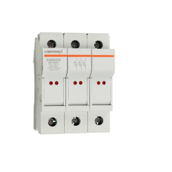 Y218038,USCC3I,Fuse Holder, Modulostar, 600VAC ,600VDC, Class CC ,3-Pole ,Visual Indicator,MERSEN,FERRAZ SHAWMUT