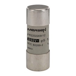 J201304,FR22GG69V12,Cylindrical, fuse-link, gG ,Size, 22x58 ,IEC ,690VAC, 12A,MERSEN,FERRAZ SHAWMUT