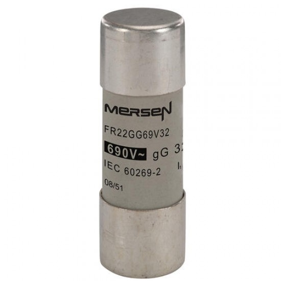 F212594,FR22GG69V32,Cylindrical ,fuse-link ,gG ,Size, 22x58, IEC, 690VAC, 32A,MERSEN,FERRAZ SHAWMUT