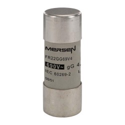 H219772,FR22GG69V4,Cylindrical ,fuse-link, gG, Size ,22x58 ,IEC, 690VAC, 4A,MERSEN,FERRAZ SHAWMUT